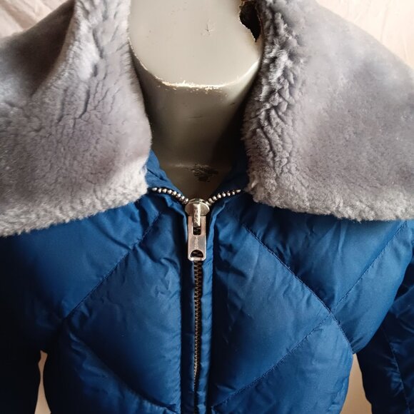 Men's Small Vintage Jacket Tempco Down Insulated Blue Quilted Seattle 38 Puffer - Picture 4 of 11